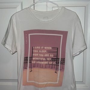 The 1975 white tee